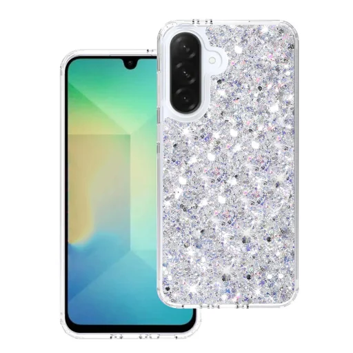  Techsuit - Csillogó Glitter - Samsung Galaxy A26 5G - Fehér tok - 1
