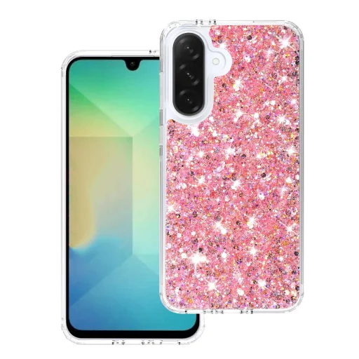  Techsuit - Csillogó Glitter - Samsung Galaxy A26 5G - Rózsaszín tok - 1