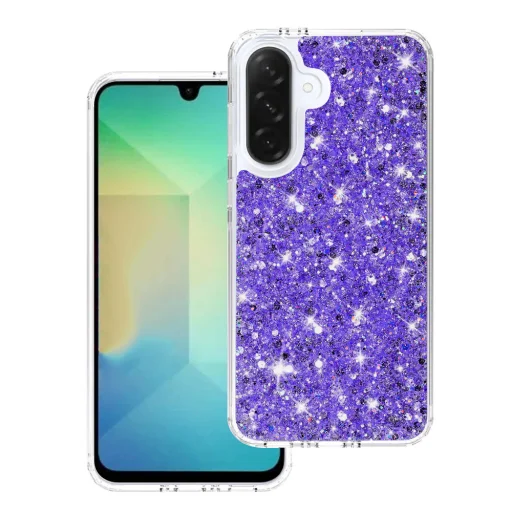  Techsuit - Csillogó Glitter - Samsung Galaxy A26 5G - Lila tok - 1