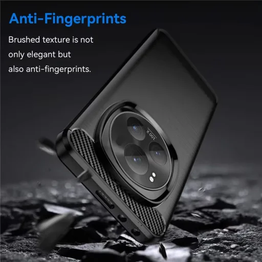  Techsuit - Karbonszilikon - Honor X9c Smart - Fekete tok - 5