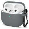  Techsuit - Szilikon tok - Apple AirPods 3-hoz, Sima Ultrathin Anyag - Szürke thumbnail