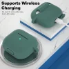  Techsuit - Szilikon Tok - Apple AirPods 3-hoz, Sima Ultrathin Anyag - Sötétzöld tok thumbnail