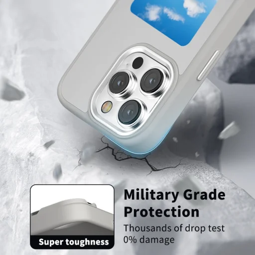  Techsuit - SmartScreen NFC - iPhone 15 - Fekete tok - 5