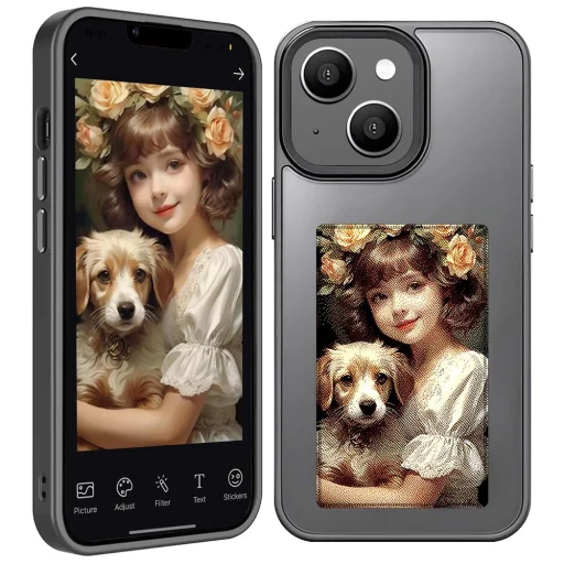  Techsuit - SmartScreen NFC - iPhone 13 / iPhone 14 - Fekete tok - 1