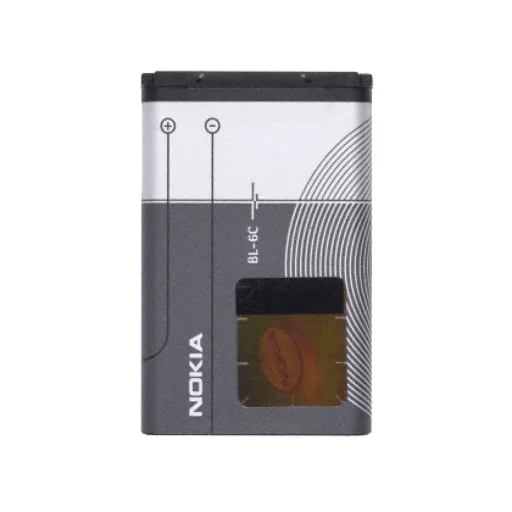  OEM - Telefon akkumulátor BL-6C (02158) - Nokia 6600 / 6230 / 6630 / N70 / E70 / E50 - 1150mAh - Fekete - 1