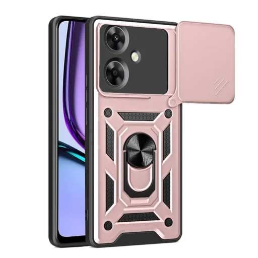  Techsuit - CamShield Sorozat - Realme Note 60 - Rózsaarany tok - 1