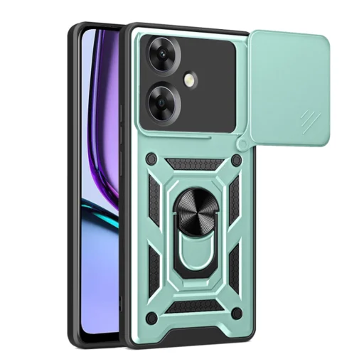  Techsuit - CamShield sorozat - Realme Note 60 - Zöld tok - 1