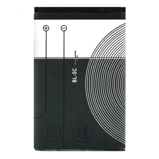  OEM - Telefon akkumulátor BL-5C (15709) - Nokia 3100 / 3109 Classic / 3110 Evolve - 1020mAh - Fekete - 2