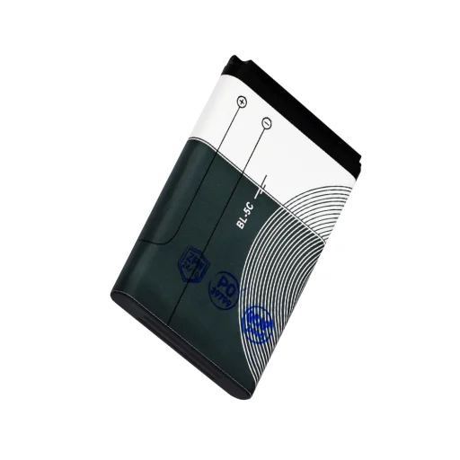  OEM - Telefon akkumulátor BL-5C (15709) - Nokia 3100 / 3109 Classic / 3110 Evolve - 1020mAh - Fekete - 4