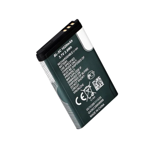  OEM - Telefon akkumulátor BL-5C (15709) - Nokia 3100 / 3109 Classic / 3110 Evolve - 1020mAh - Fekete - 5