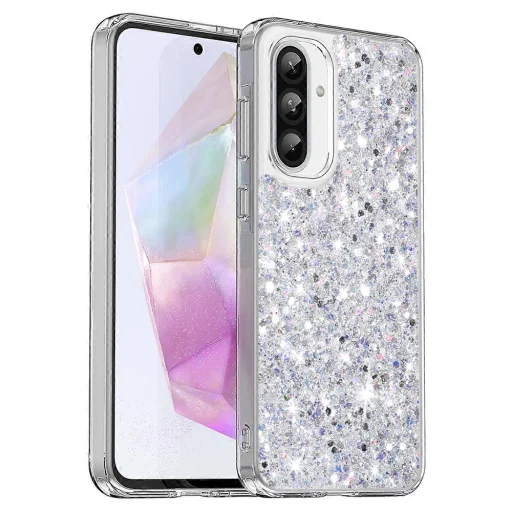  Techsuit - Csillogó Glitter - Samsung Galaxy A36 5G / A56 5G - Fehér tok - 1