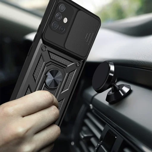  Techsuit - CamShield sorozat - Samsung Galaxy A71 4G - Fekete tok - 2