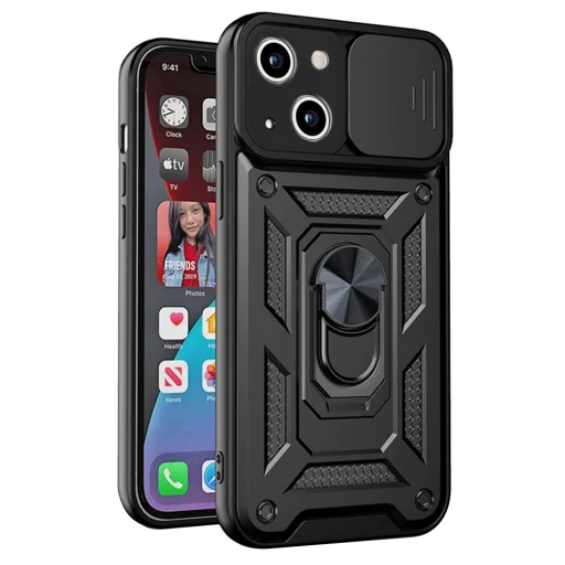  Techsuit - CamShield sorozat - iPhone 13 mini - Fekete tok - 1
