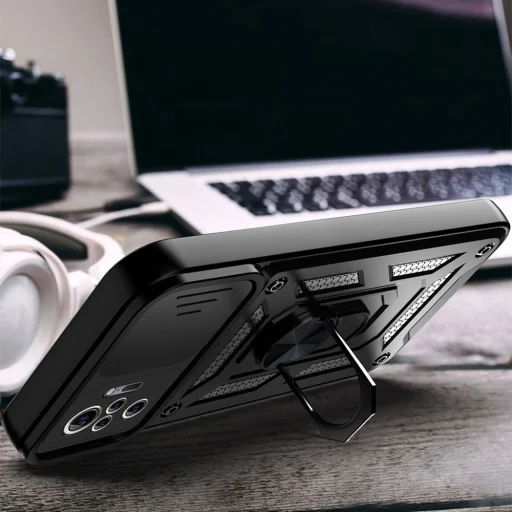  Techsuit - CamShield sorozat - Xiaomi Redmi Note 10 Pro / Note 10 Pro Max - Fekete tok - 3