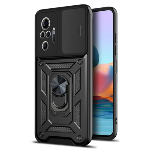  Techsuit - CamShield sorozat - Xiaomi Redmi Note 10 Pro / Note 10 Pro Max - Fekete tok - 1