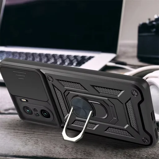  Techsuit - CamShield sorozat - Xiaomi Mi 11i / Poco F3 - Fekete tok - 5