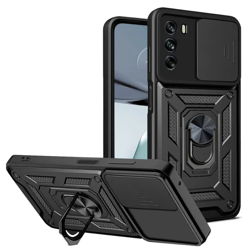  Techsuit - CamShield sorozat - Motorola Moto G62 5G - Fekete tok - 1