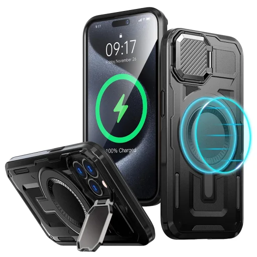  Techsuit - CamVault MagSafe - iPhone 15 Pro - Fekete tok - 1