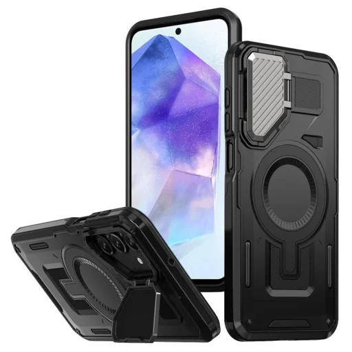  Techsuit - CamVault MagSafe - Samsung Galaxy A55 5G - Fekete tok - 1