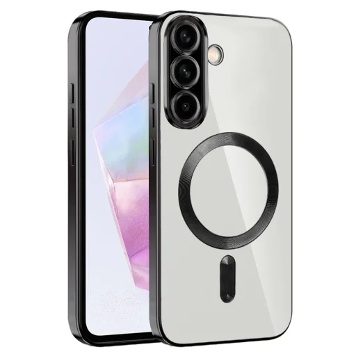  Techsuit - Luxus Kristály MagSafe - Samsung Galaxy A36 5G / A56 5G - Fekete tok - 1