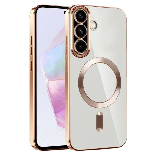  Techsuit - Luxus Kristály MagSafe - Samsung Galaxy A36 5G / A56 5G - Arany tok - 1