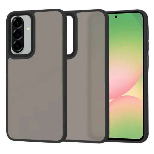  Techsuit - HaloFrost Sorozat - Samsung Galaxy A56 5G - Füstfekete tok - 1