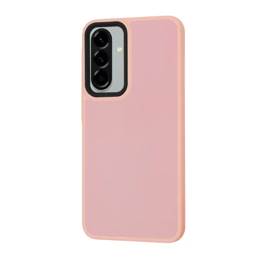 Techsuit - HaloFrost Séria - Samsung Galaxy A56 5G - Snové ružové puzdro - 3