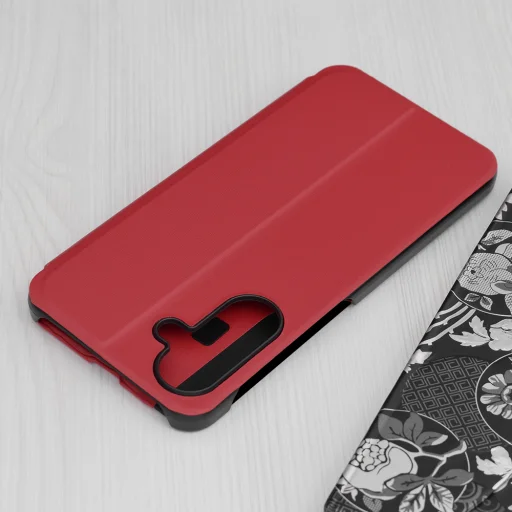  Techsuit - eFold sorozat - Samsung Galaxy A56 5G - Piros tok - 2