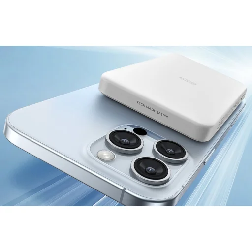  ESR Qi2 MagSlim Hordozható töltő 10000 mAh (fehér) - 4