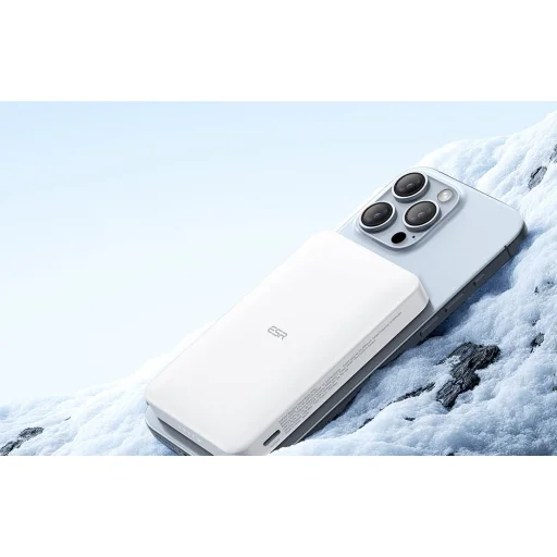  ESR Qi2 MagSlim Hordozható töltő 10000 mAh (fehér) - 6