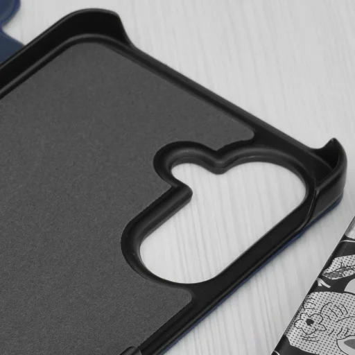  Techsuit - eFold sorozat - Samsung Galaxy A56 5G - Sötétkék tok - 5