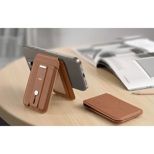 ESR Grip Wallet Stand tok (barna) - 7