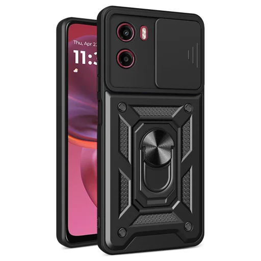  Techsuit - CamShield sorozat - Motorola Moto G05 / E15 - Fekete tok - 1