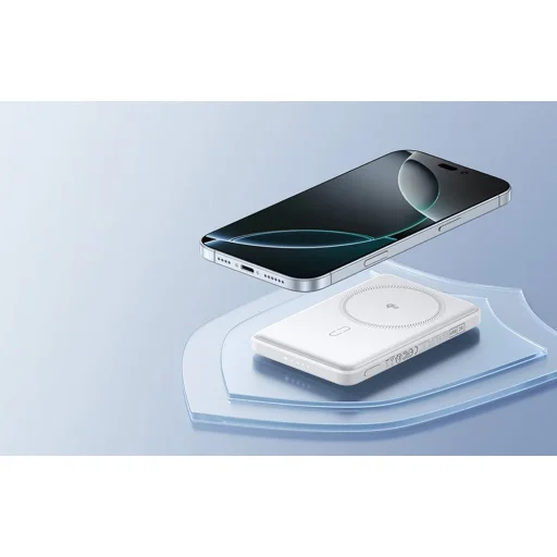  ESR Qi2 MagSlim Hordozható Töltő 5000 mAh (fehér) - 4