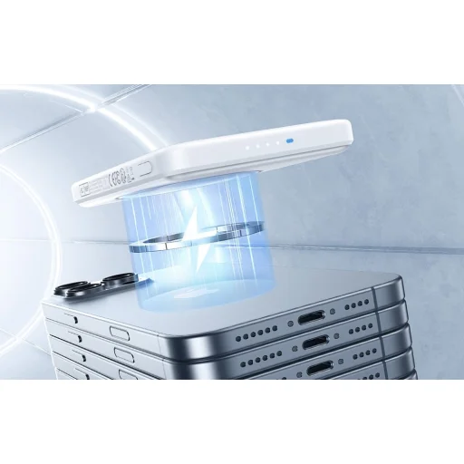  ESR Qi2 MagSlim Hordozható Töltő 5000 mAh (fehér) - 5