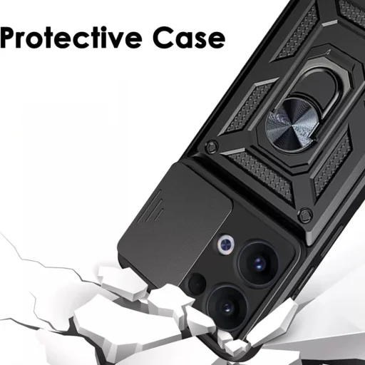  Techsuit - CamShield sorozat - Oppo Reno13 - Fekete tok - 5