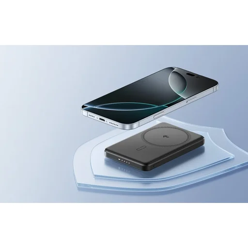 ESR Qi2 MagSlim Powerbank 5000 mAh (fekete), - 4