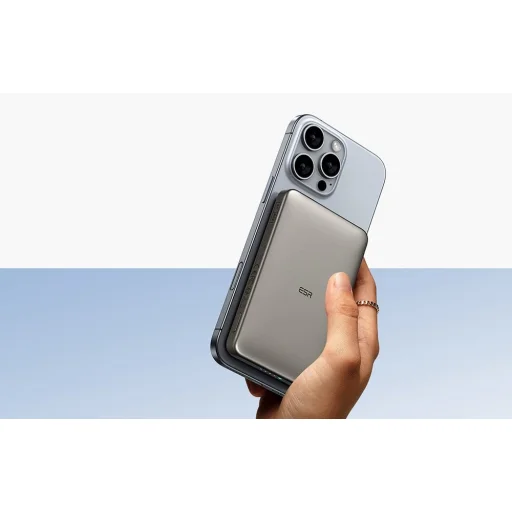 ESR Qi2 MagSlim Powerbank 5000 mAh (titán) - 3