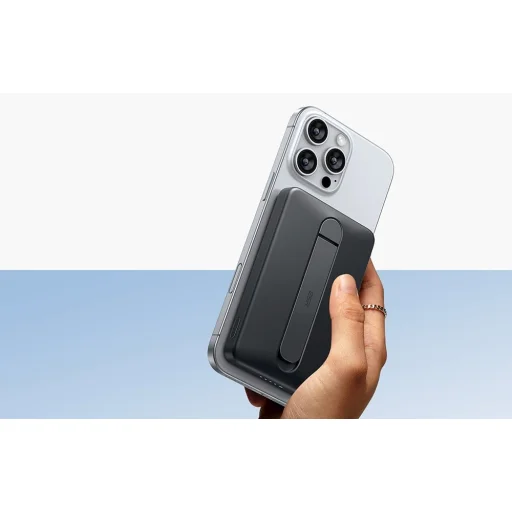 ESR Qi2 MagSlim Kickstand Powerbank 5000 mAh (fekete) - 4