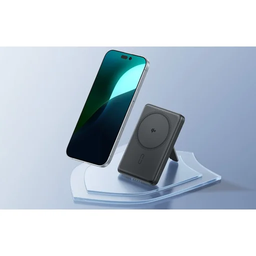 ESR Qi2 MagSlim Kickstand Powerbank 5000 mAh (fekete) - 7