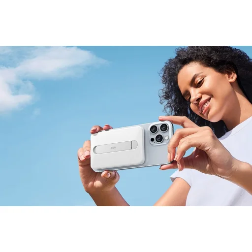 ESR Qi2 MagSlim Kickstand Powerbank 5000 mAh (fehér) - 3