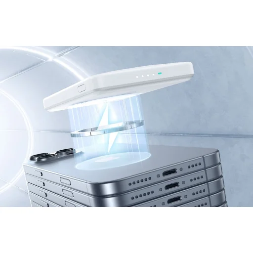 ESR Qi2 MagSlim Kickstand Powerbank 5000 mAh (fehér) - 5