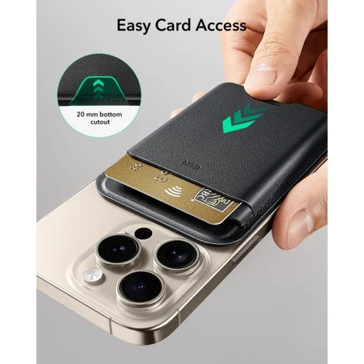 ESR Magnetická peňaženka Boost, HaloLock (polnočná čierna) - 8