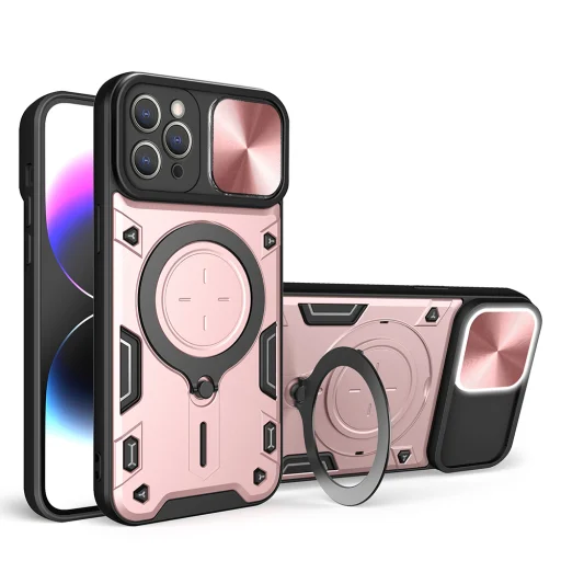  Techsuit - CamGuard Pro - iPhone 11 Pro Max - Rózsaarany tok - 1