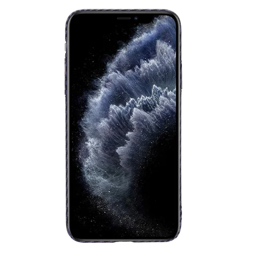  Techsuit - Karbonit Szálas Ház - iPhone 11 Pro Max - Lila tok - 2