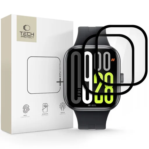 Tech-protect Hybrid Fit+ 2-pack Xiaomi Redmi Watch 5 Fekete üvegfólia - 1