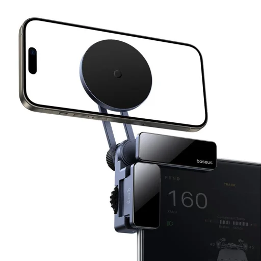 Baseus MaxView Mágneses Autós Tartó Jármű Információs Képernyőhöz Űrszürke - 4