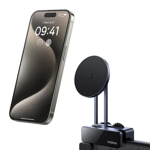 Baseus MaxView Mágneses Autós Tartó Jármű Információs Képernyőhöz Űrszürke - 3