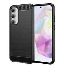  Techsuit - Karbonszilikon - Samsung Galaxy A35 5G - Fekete tok
