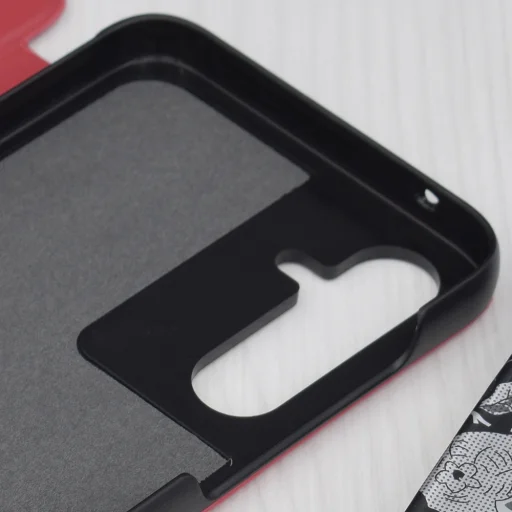  Techsuit - eFold Széria - Samsung Galaxy A35 5G - Piros tok - 3